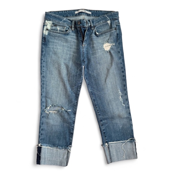 Joe's Jeans Distressed Crop / Boyfriend Denim - Picture 1 of 7
